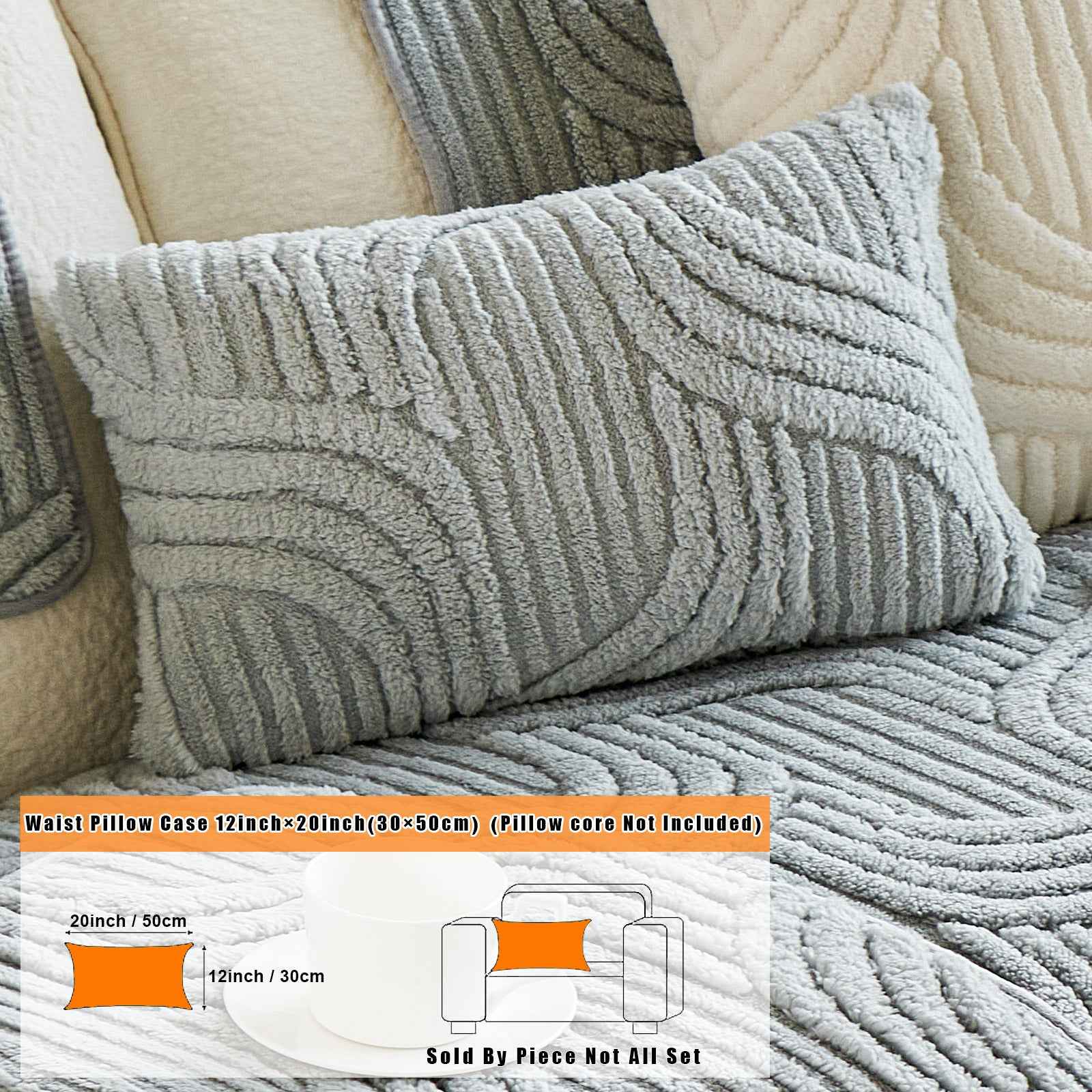 Abstract line pillow cover color 13 size 12x20 – machine washable abstract line sofa cushion cover

