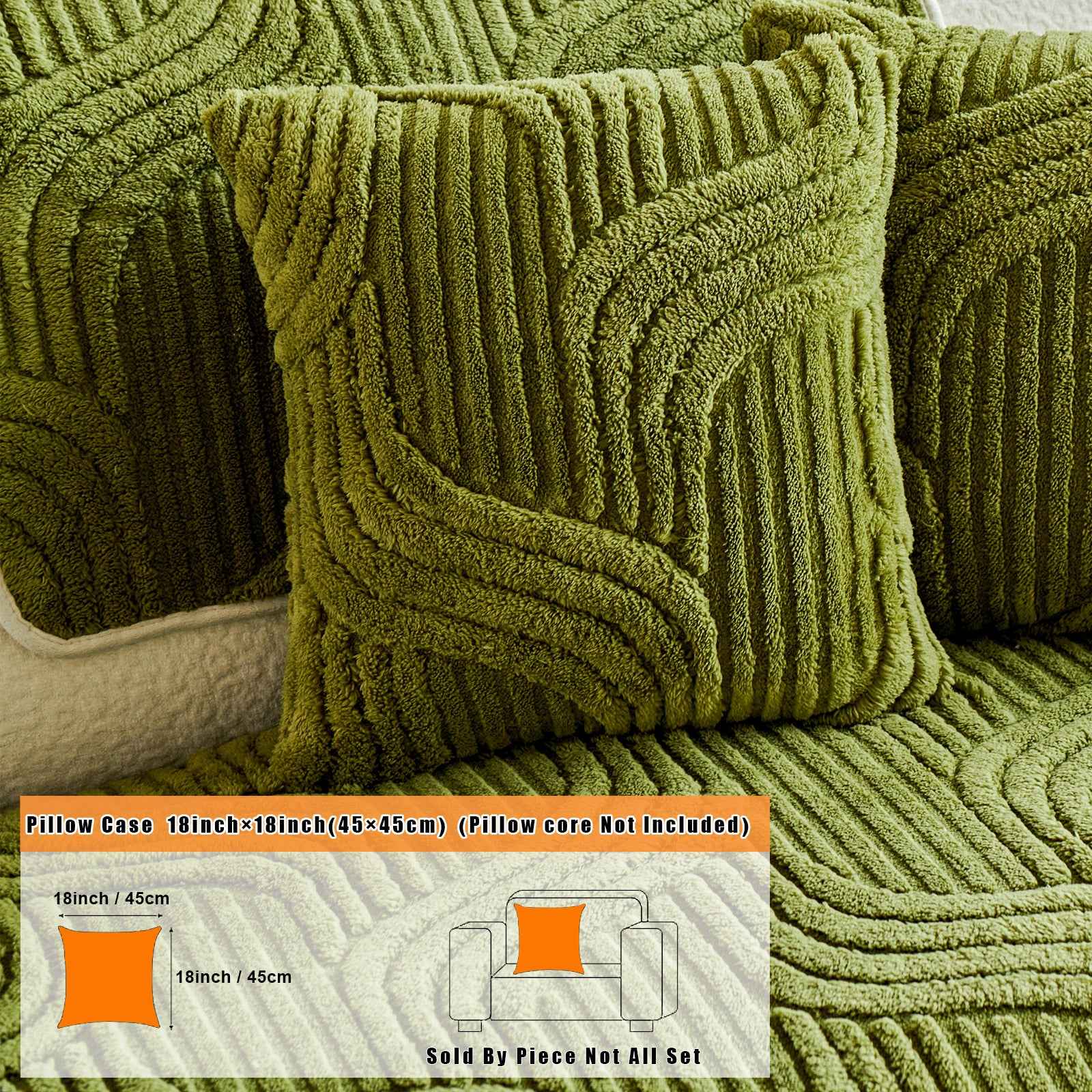 Abstract line pillow cover color 14 size 18x18 – shu velveteen sofa cushion cover pet-friendly