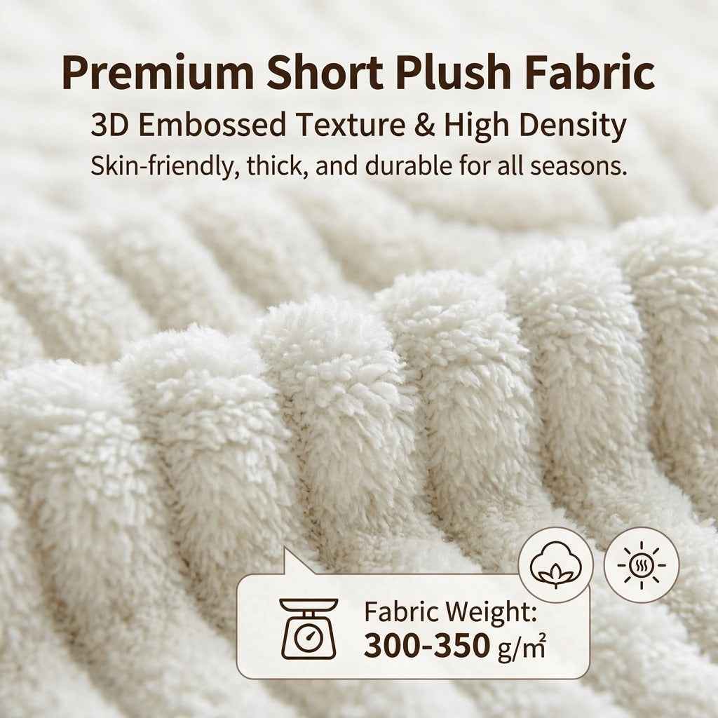 Non-slip backing of premium velveteen sofa cover – stays firmly in place on leather and fabric sofas